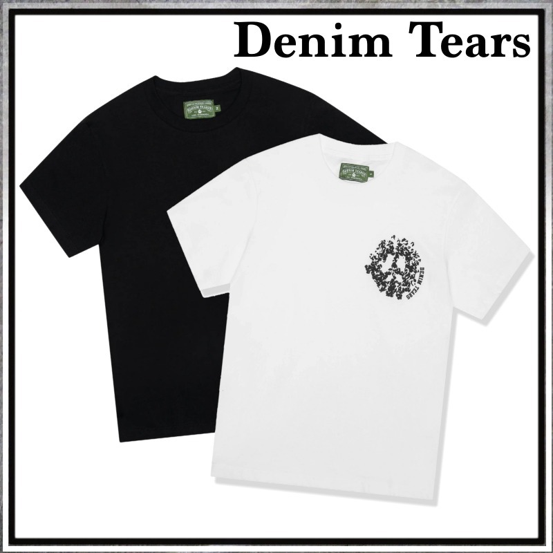 【大人気★】Denim Tears コットン 半袖 Tシャツ