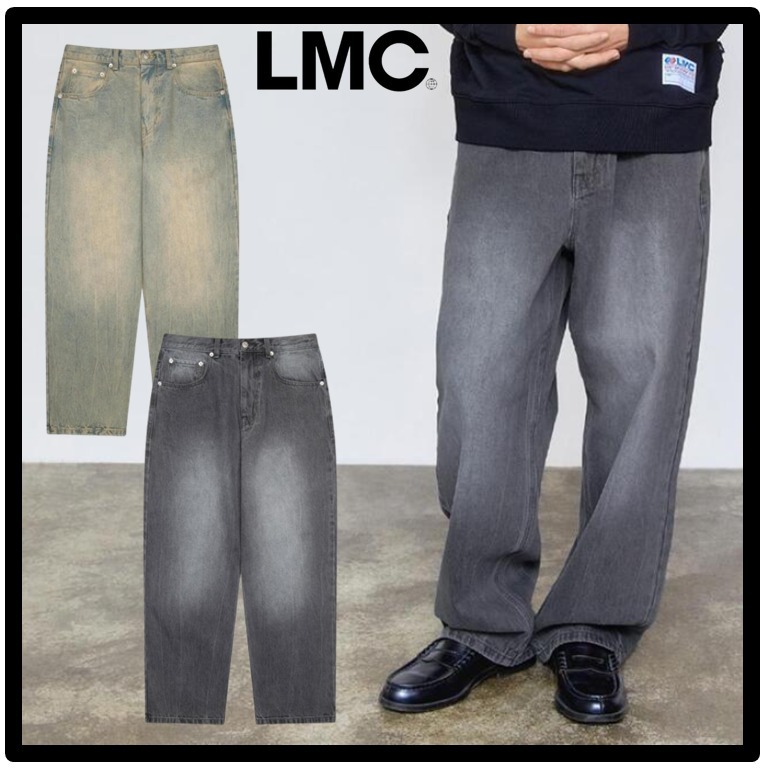 ☆送料・関税込☆LMC★WASHED STITCH DENIM WIDE JEAN★デニム★