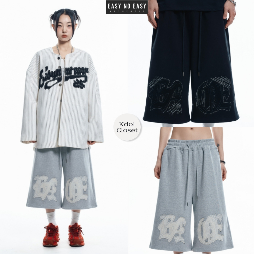 パンツ [EASY NO EASY] ENOE PATCH SWEAT BERMUDA PANTS
