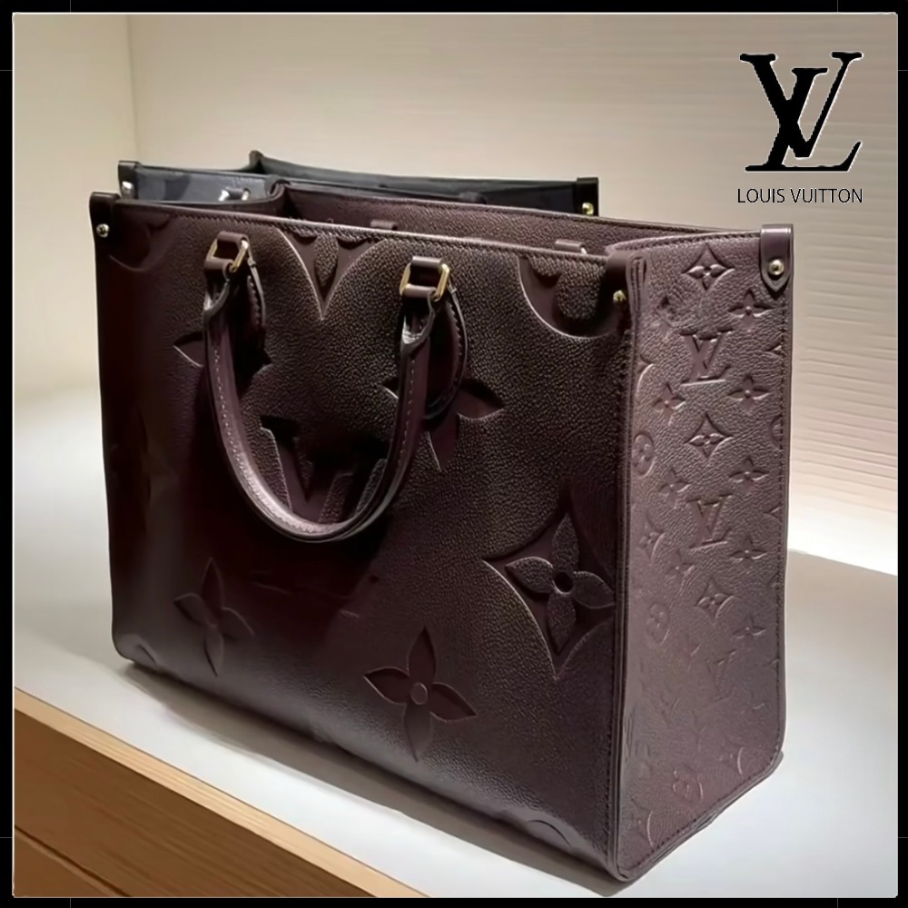 【チョコレートカラー♪】Louis Vuitton レザー トートバッグ