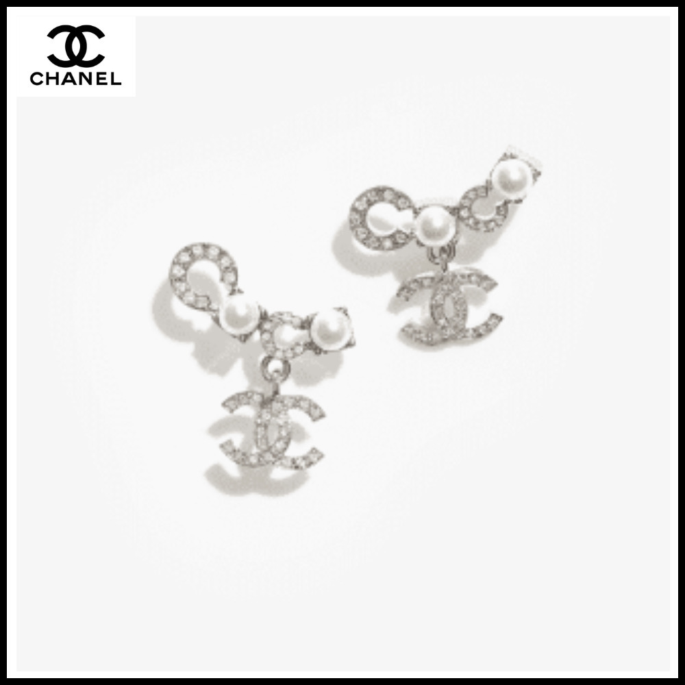 **最新作2025SS**【CHANEL】クリスタルパールが輝く ピアス