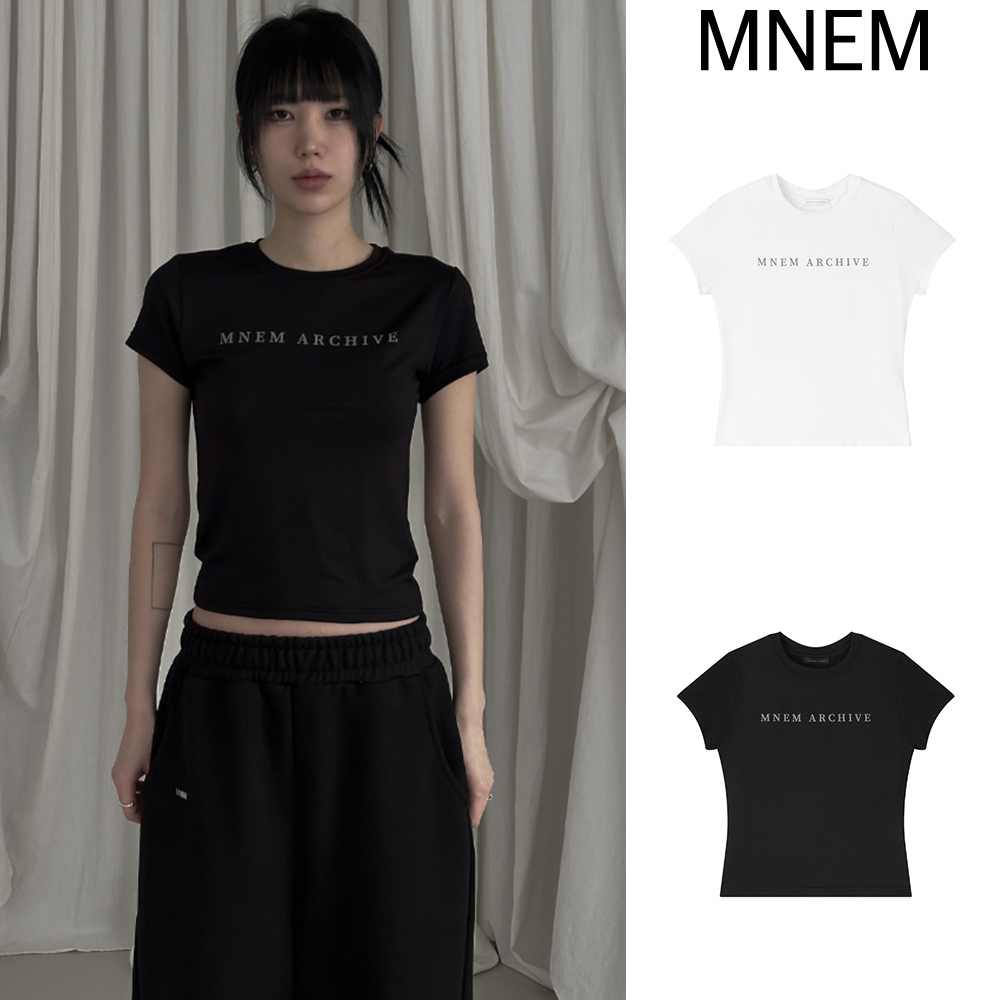 【mnem】25SS★ [mnem] archive smooth stretch tee