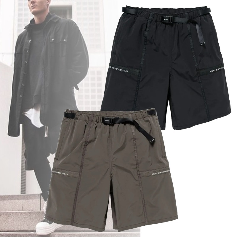 関送込! WTAPS ポリエステル ショートパンツ シンプル ベルト付