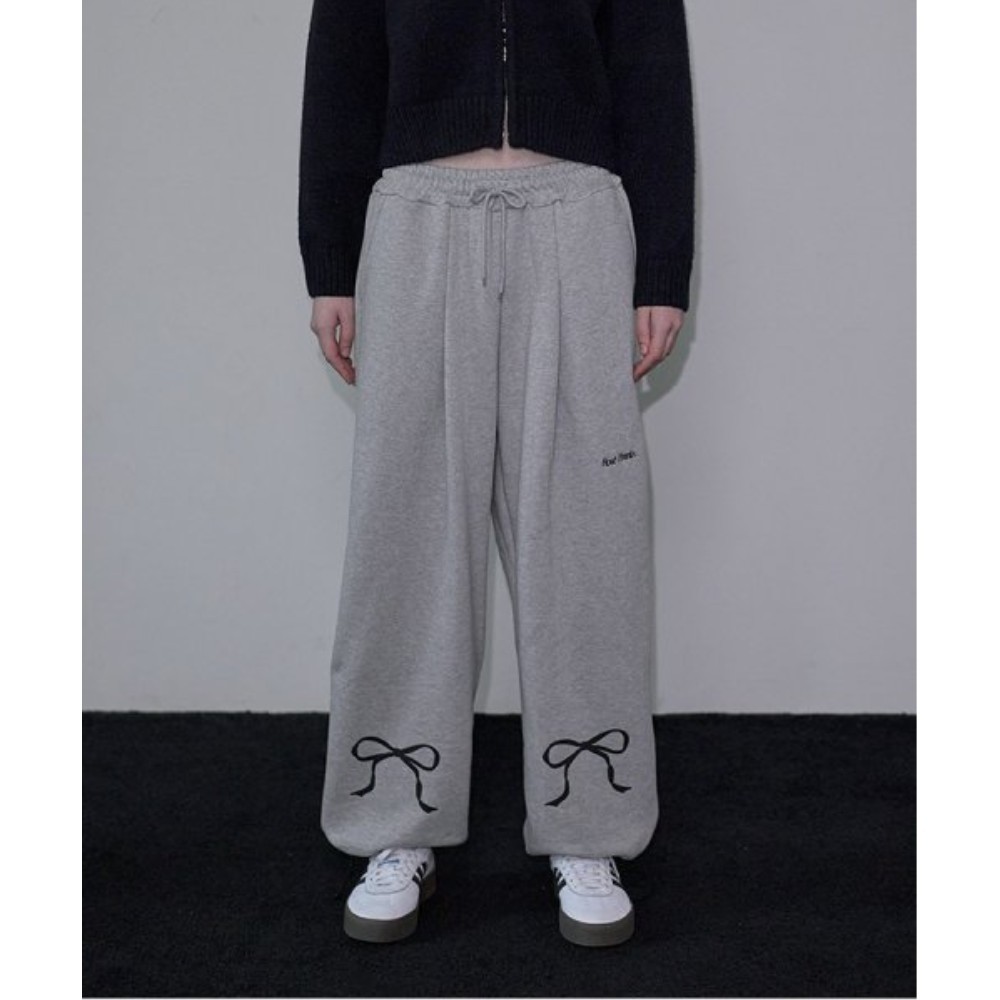 ★Rose Frantz★ Ribbon Twoway Jogger Pants Gray 5004001810