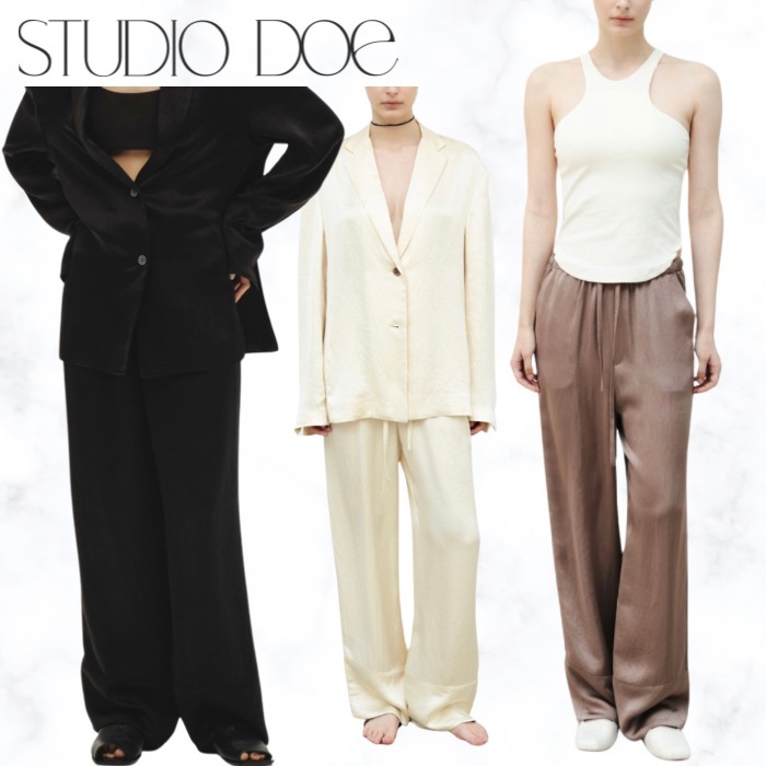 【TODAYFUL × Studio Doe コラボ限定】サテンリラックスパンツ