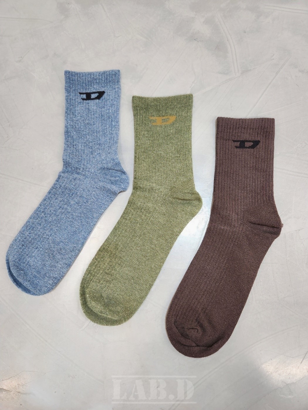 DIESEL | SKM-D-TENNIS-CREW-17,5 3PACK SOCKS (E7184) 靴下