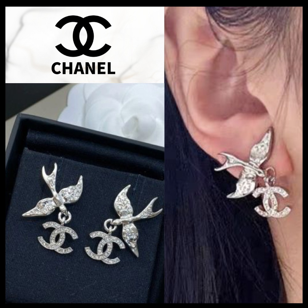 【CHANEL】鳥モチーフがキュート★25ss CCロゴ ピアス