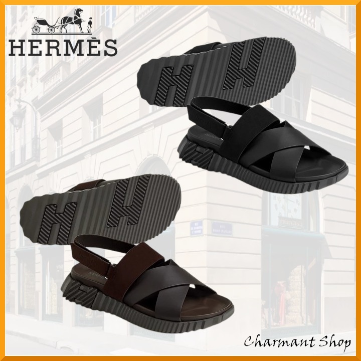 【HERMES】☆歩きやすく夏らしい☆ サンダル エレクトリック