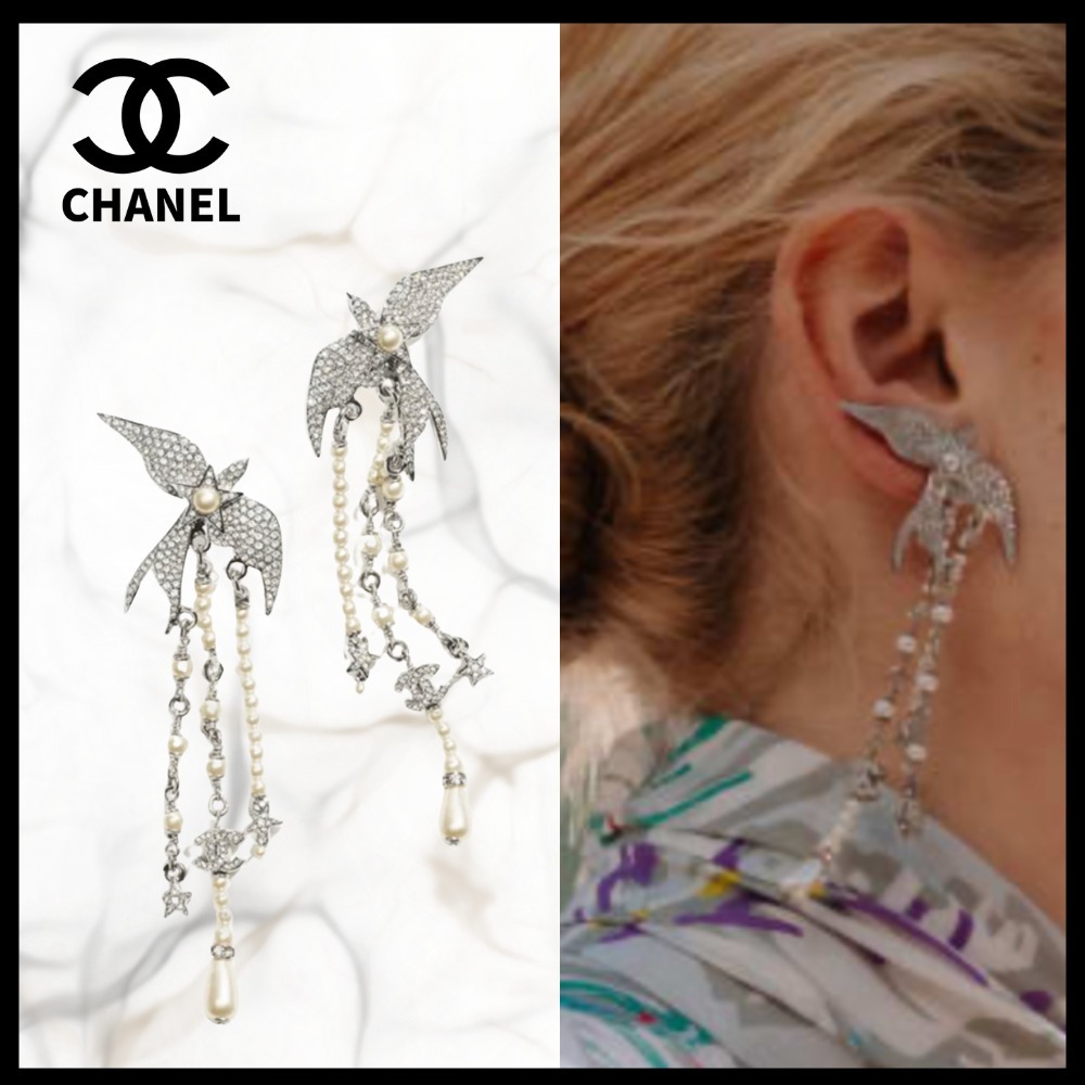 【CHANEL】鳥モチーフ×揺れるパールが可愛い★25ss ピアス