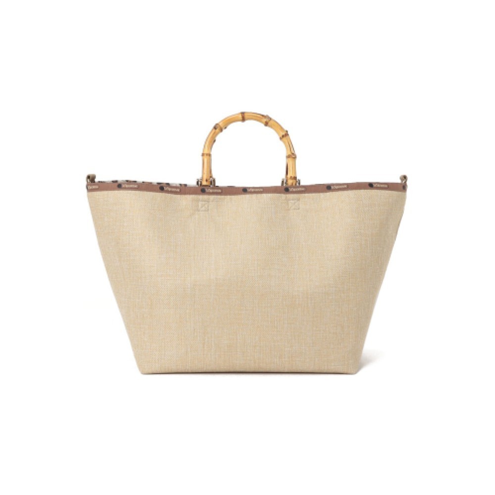 ★LeSportsac★ Raffia Natural Large Bamboo Tote Bag 1568L288