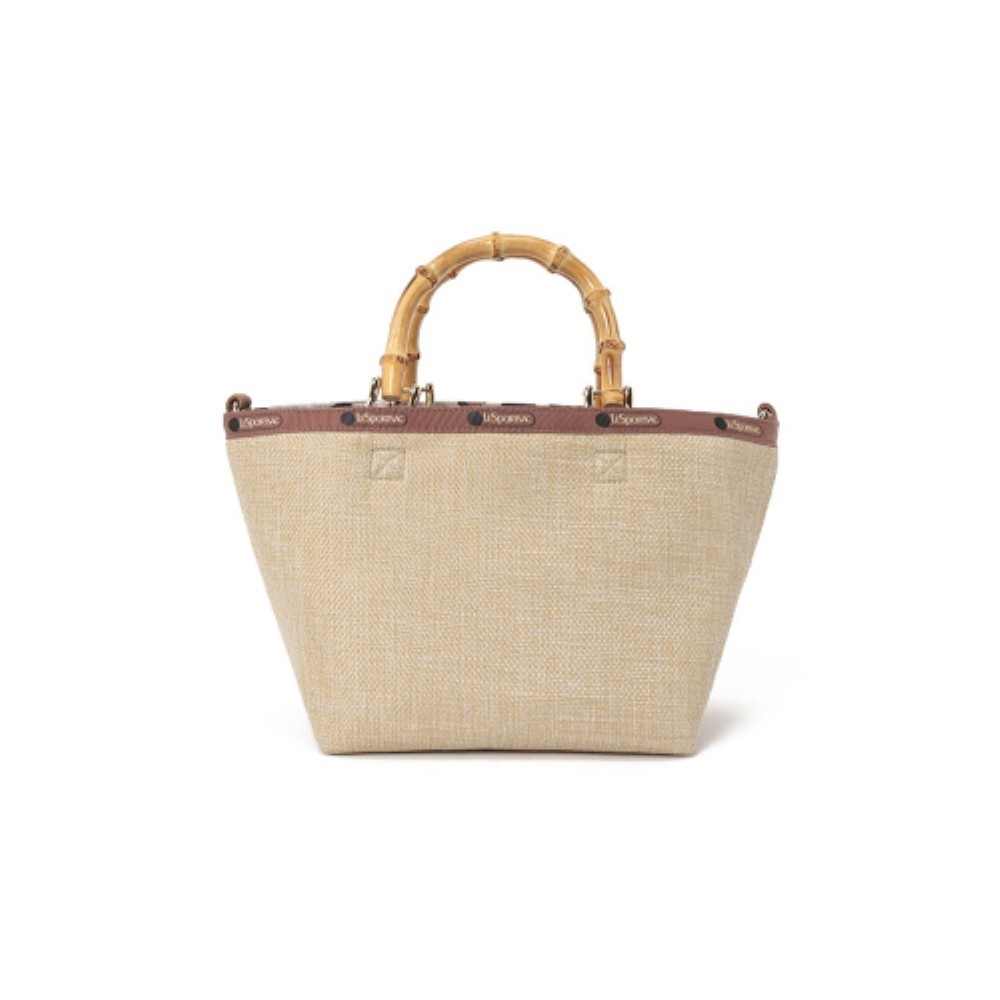 ★LeSportsac★ Raffia Natural Small Bamboo Tote Bag 1570L288