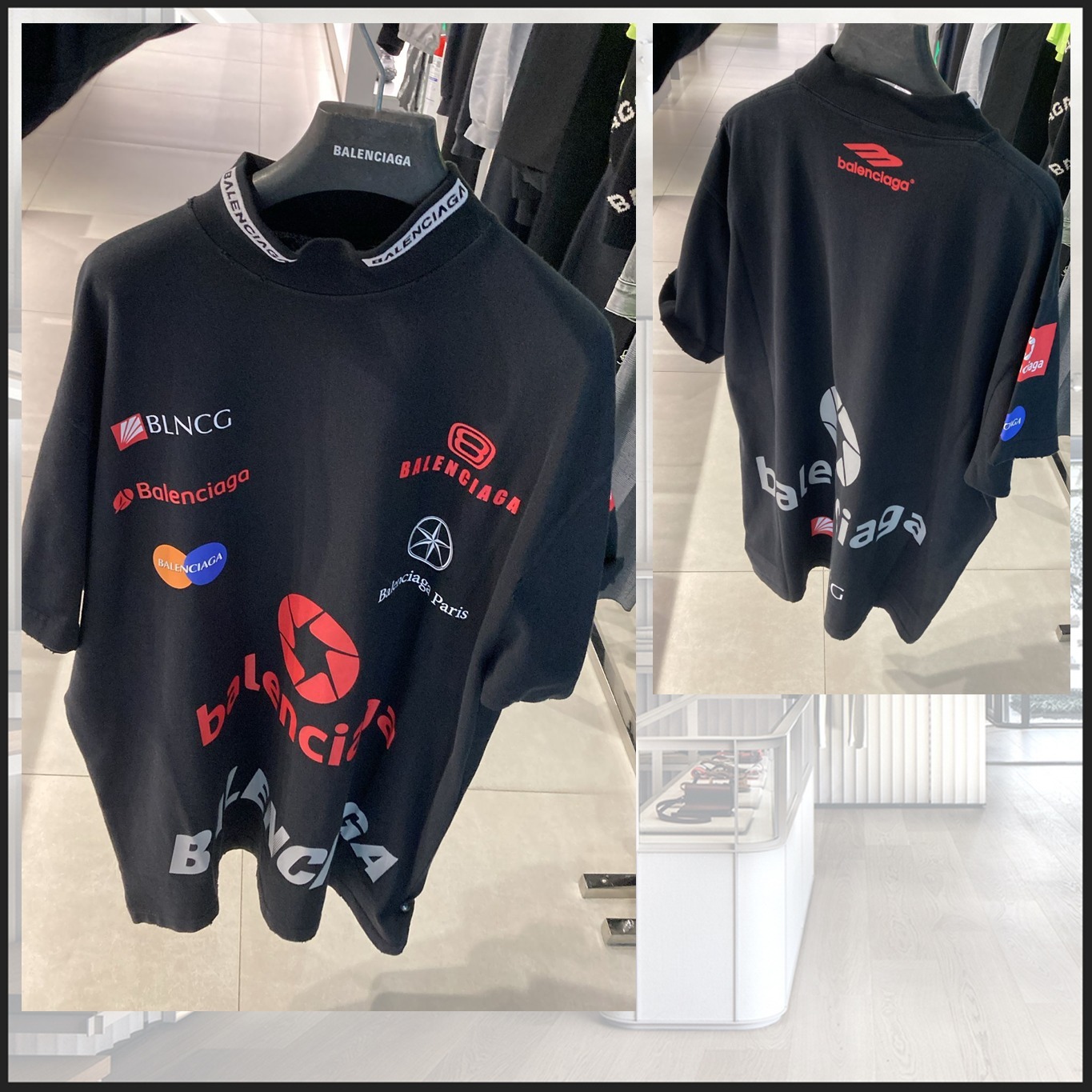直営店☆BALENCIAGA☆ TOP LEAGUE オーバーサイズ Tシャツ