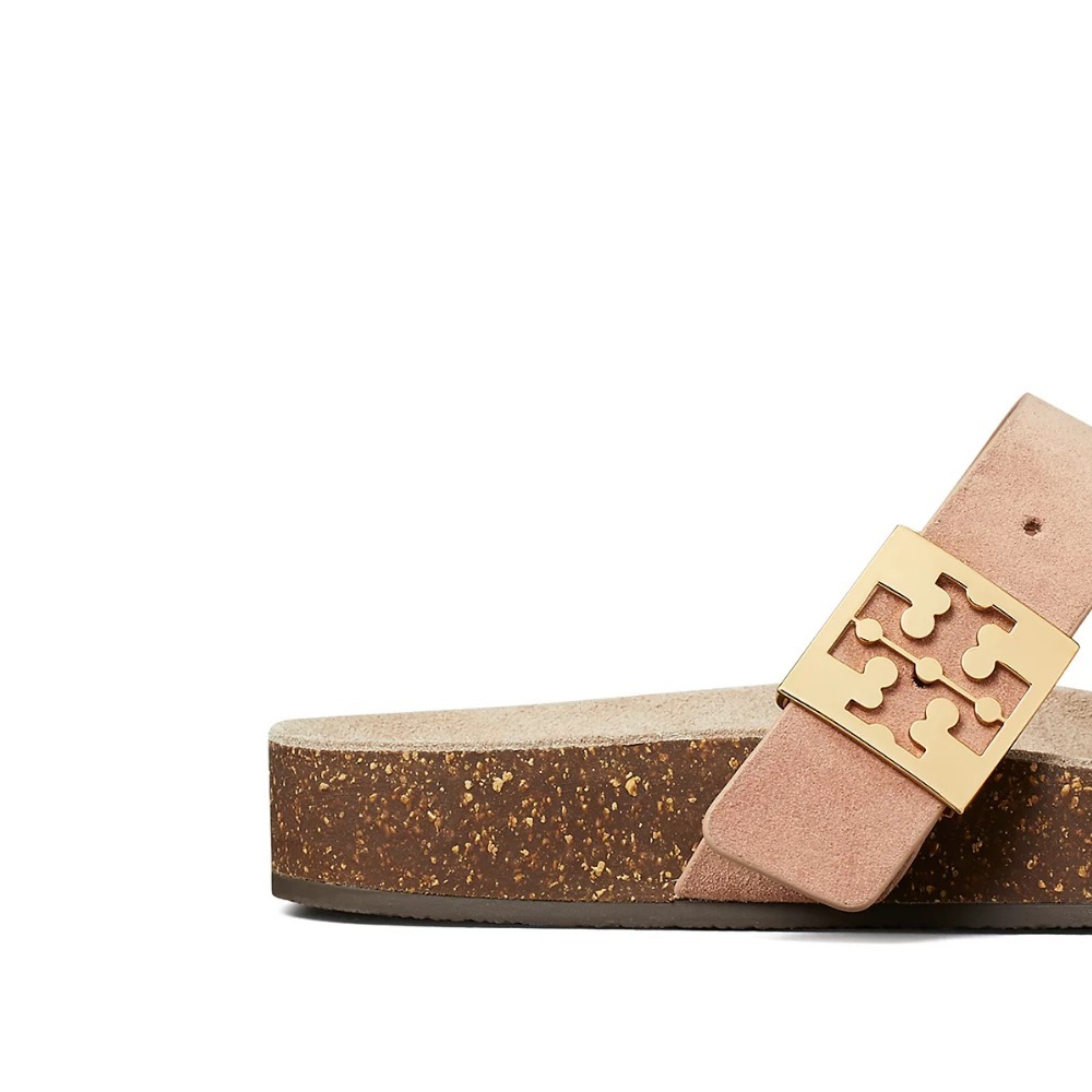 大人カジュアル★【Tory Burch】Mellow スエード サンダル ロゴ 大人カジュアル☆【Tory Burch】Mellow スエード サンダル ロゴ