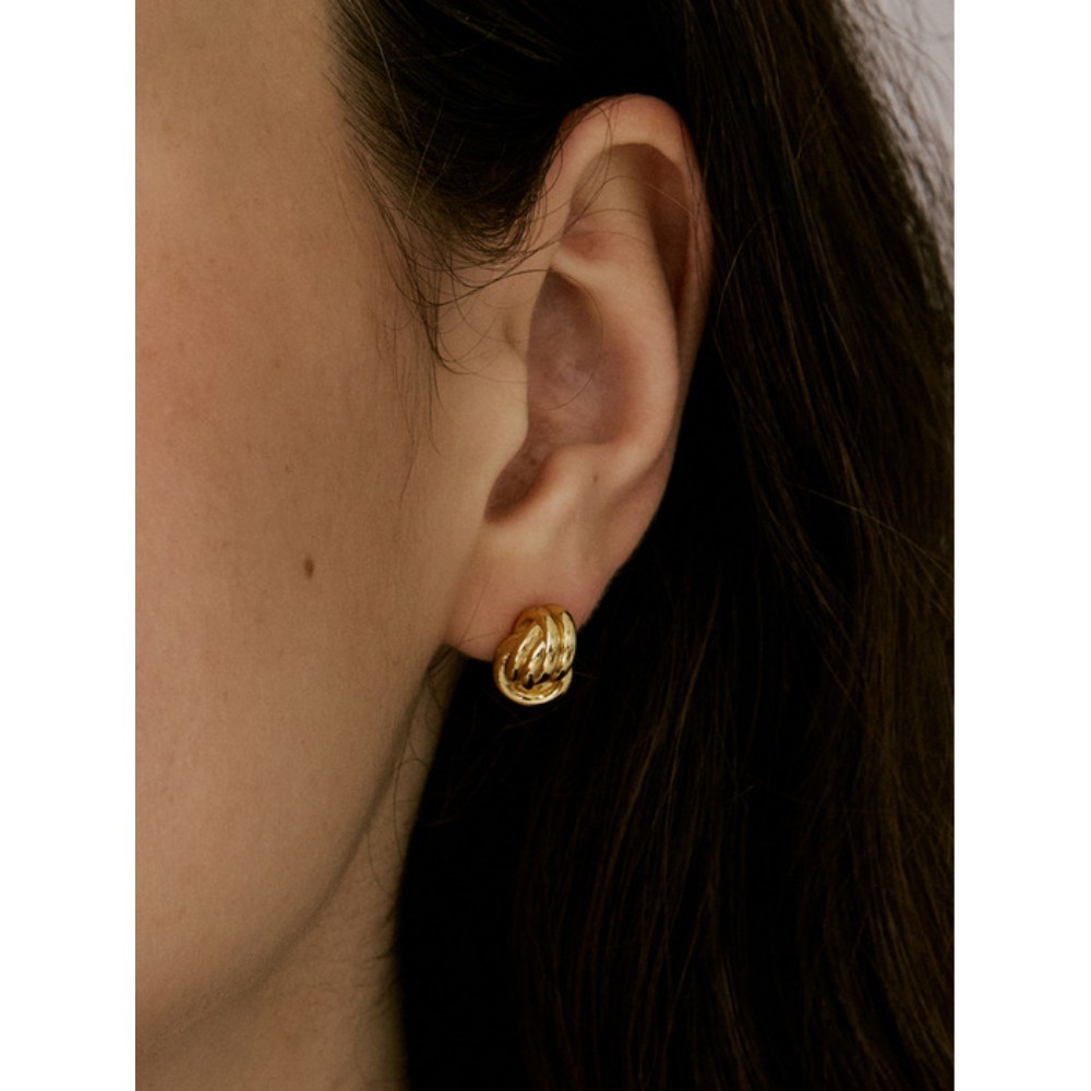 ★VINTAGE HOLLYWOOD★ Lump Knotted Earrings_VH2479EA004M