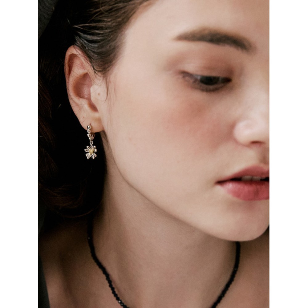★VINTAGE HOLLYWOOD★ Daisy drop Ball Earring_VH2479EA007M