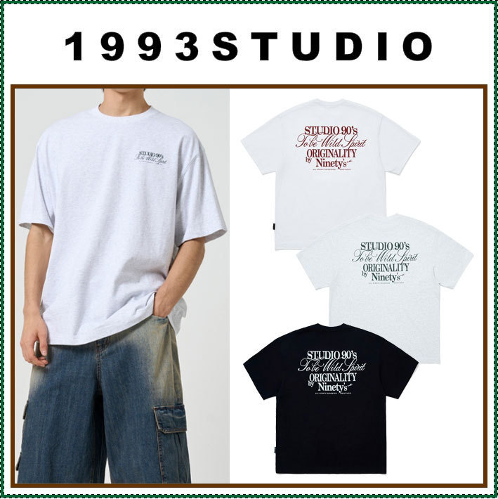 【1993studio】 Vintage lettering t-shirt / 追跡付