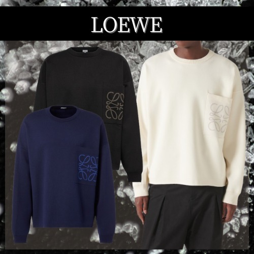 LOEWE◆アナグラム ポケット セーター（コットン）