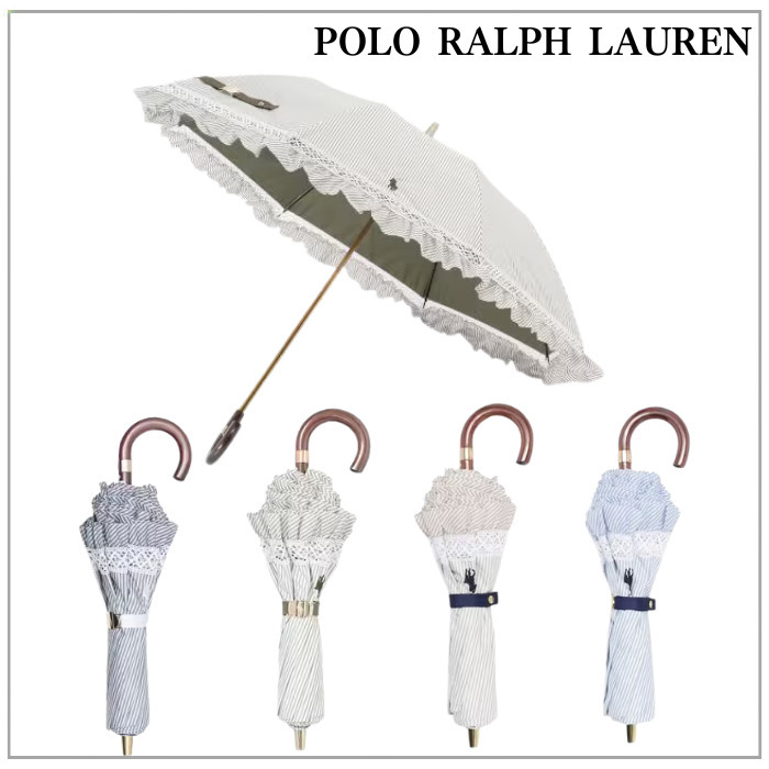 【晴雨兼用】POLO RALPH LAURENポロラルフローレン 折り畳み傘