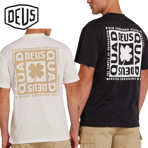 Deus Ex Machina☆QUAD TEE ロゴ バックプリント 半袖 Tシャツ