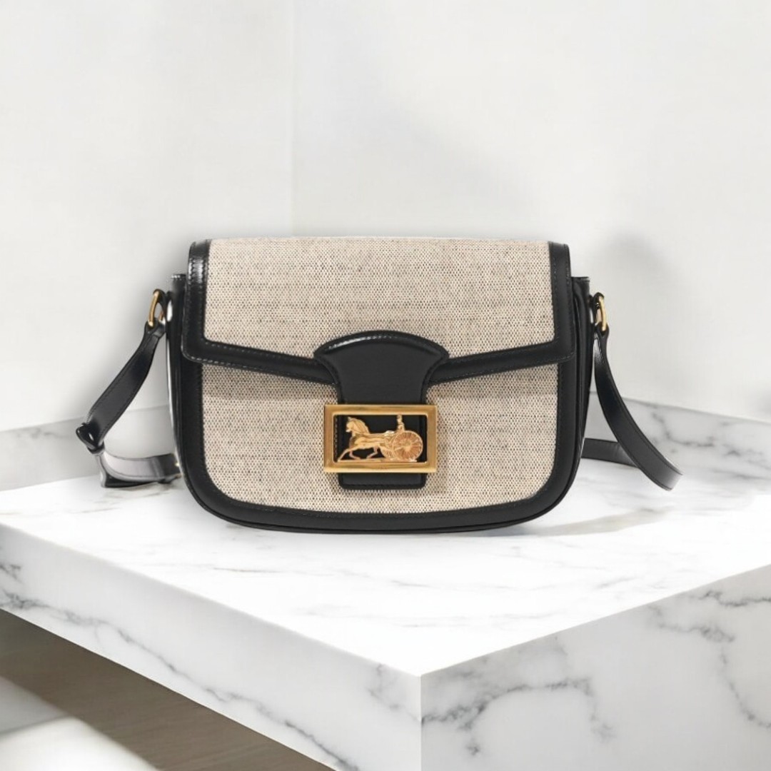 VINTAGE●CELINE●セリーヌ キャリッジクロスボディ バッグ