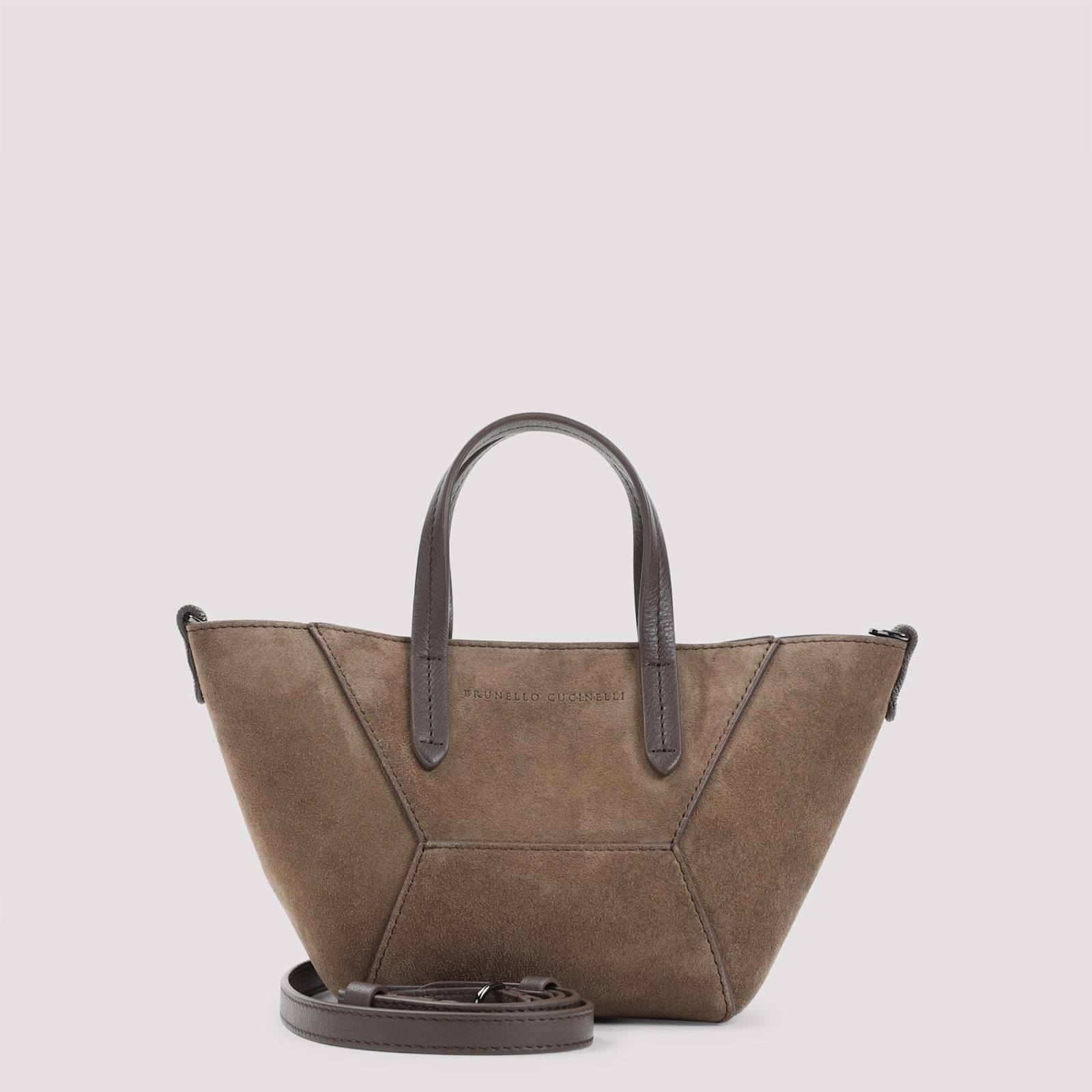 【送料&関税込】Brunello Cucinelli Suede Duomini Bag
