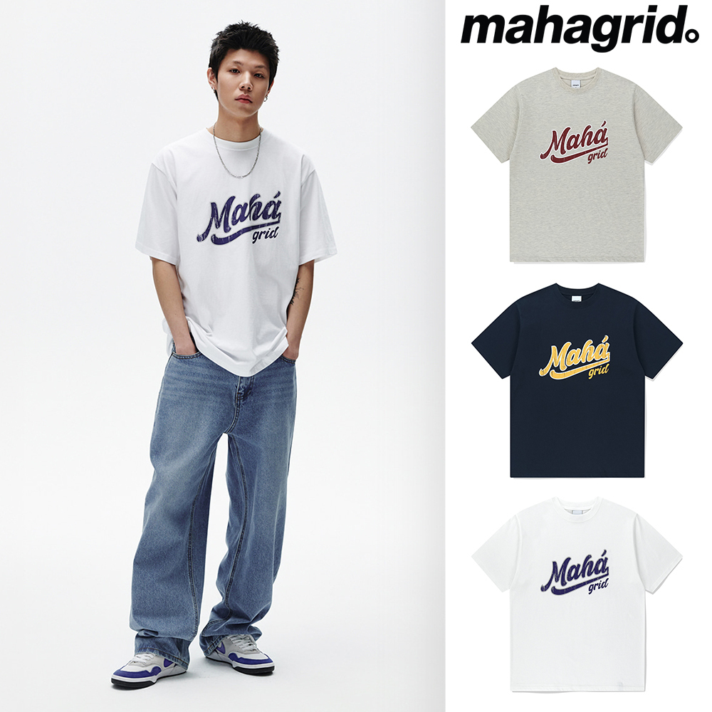 【mahagrid】25SS★ VTG SCRIPT TEE