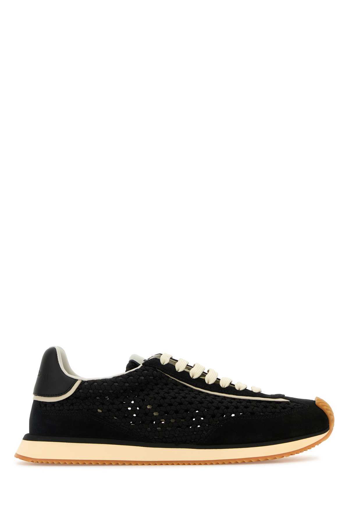 【送料&関税込】Dolce & Gabbana Black Fabric Sneakers