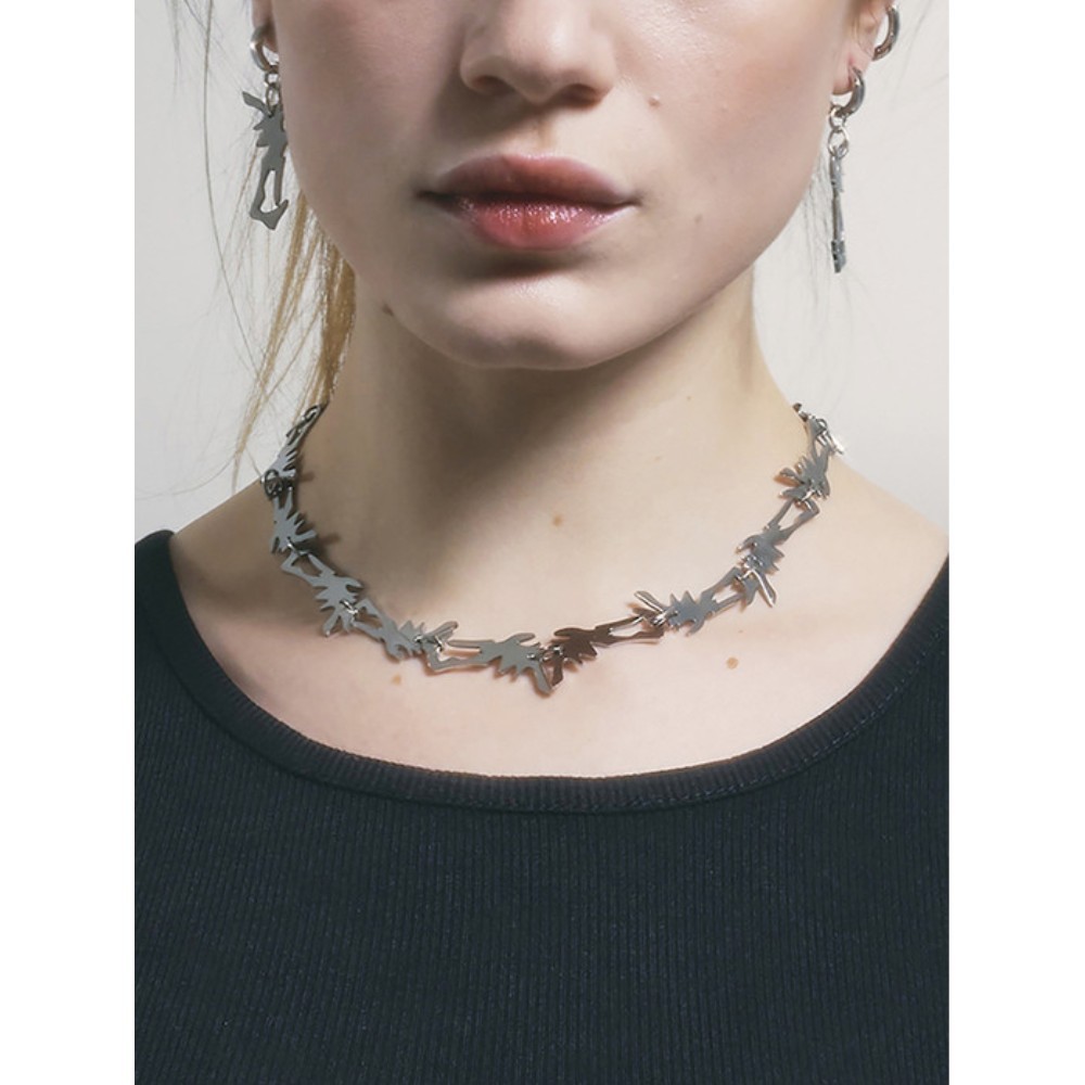 ★SENTIMENTS★ NO.341 [SILVER] GEOMETRY NECKLACE