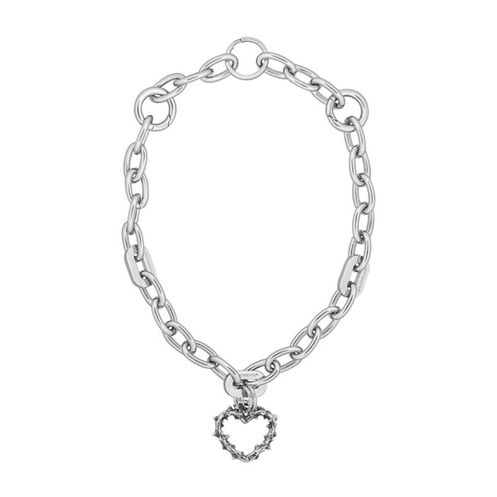 ★SENTIMENTS★ NO.608 [BURNISH] SPIKY HEART NECKLACE