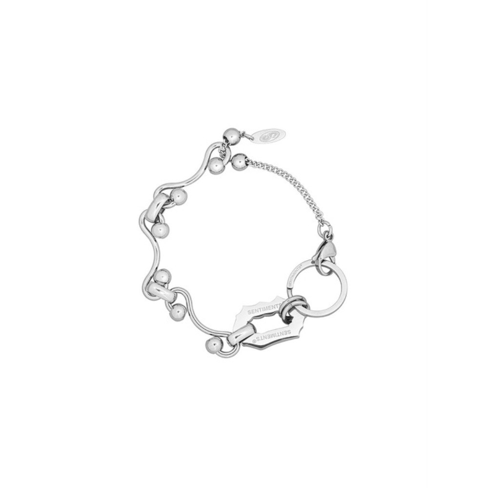 ★SENTIMENTS★ NO.600 [SILVER] TWO HOLD BALL BRACELET