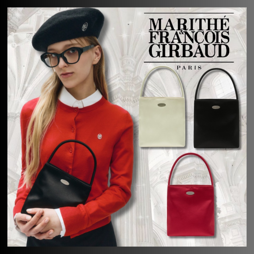 Marithe☆REGULAR LOGO SATIN MINI BAG （3color）