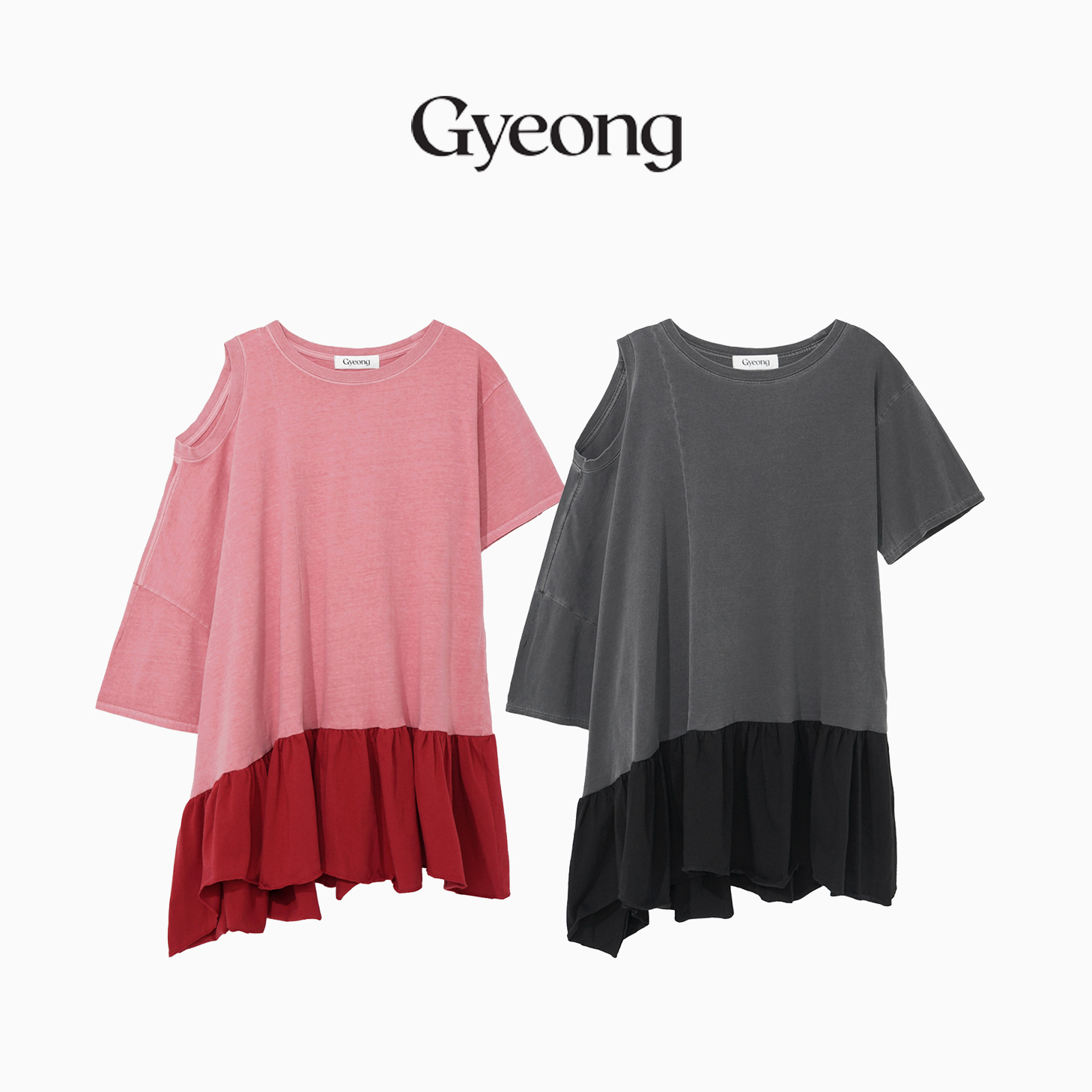 ワンピース Gyeong : 25SS / Open Shoulder Mini Dress (2colors)