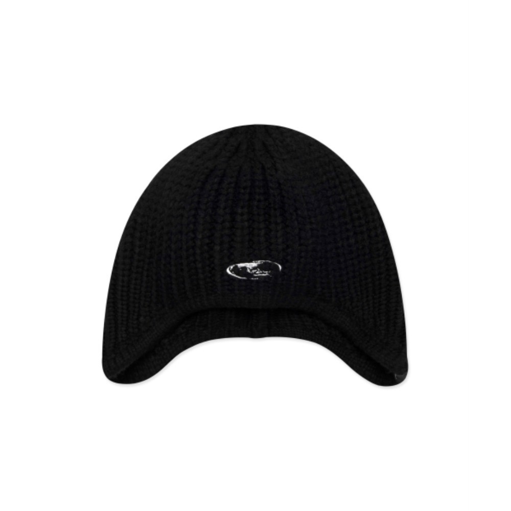 ■LMC■ GLOBE KNIT EARFLAP BEANIE black 0LM44FBN155BLK