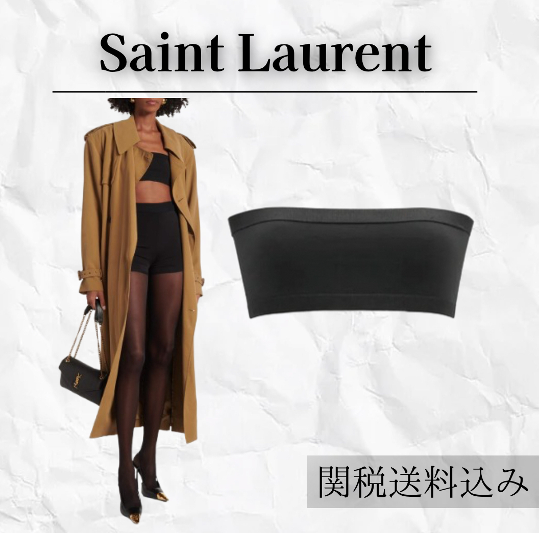Saint Laurent ビスコース ニットバンドゥー ブラック ★ 新作