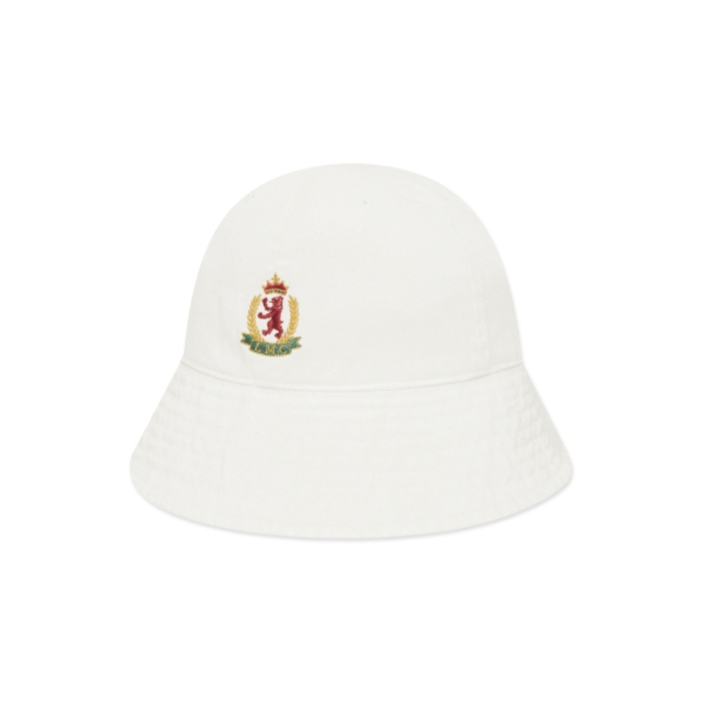 ■LMC■ BEAR CREST ROUND BUCKET HAT ivory 0LM24SHG111IVR