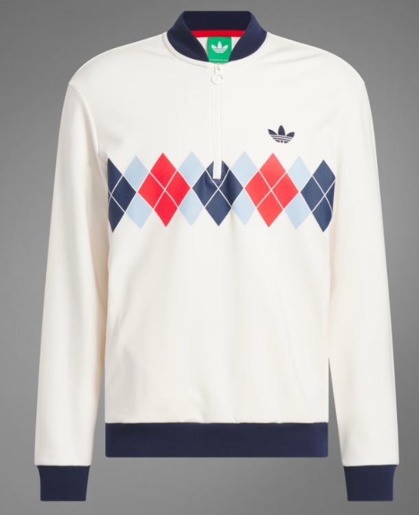 値段が激安 アディダス☆Argyle Sweatshirt☆選べる2色 1/4-Zip Printed レディースウェア