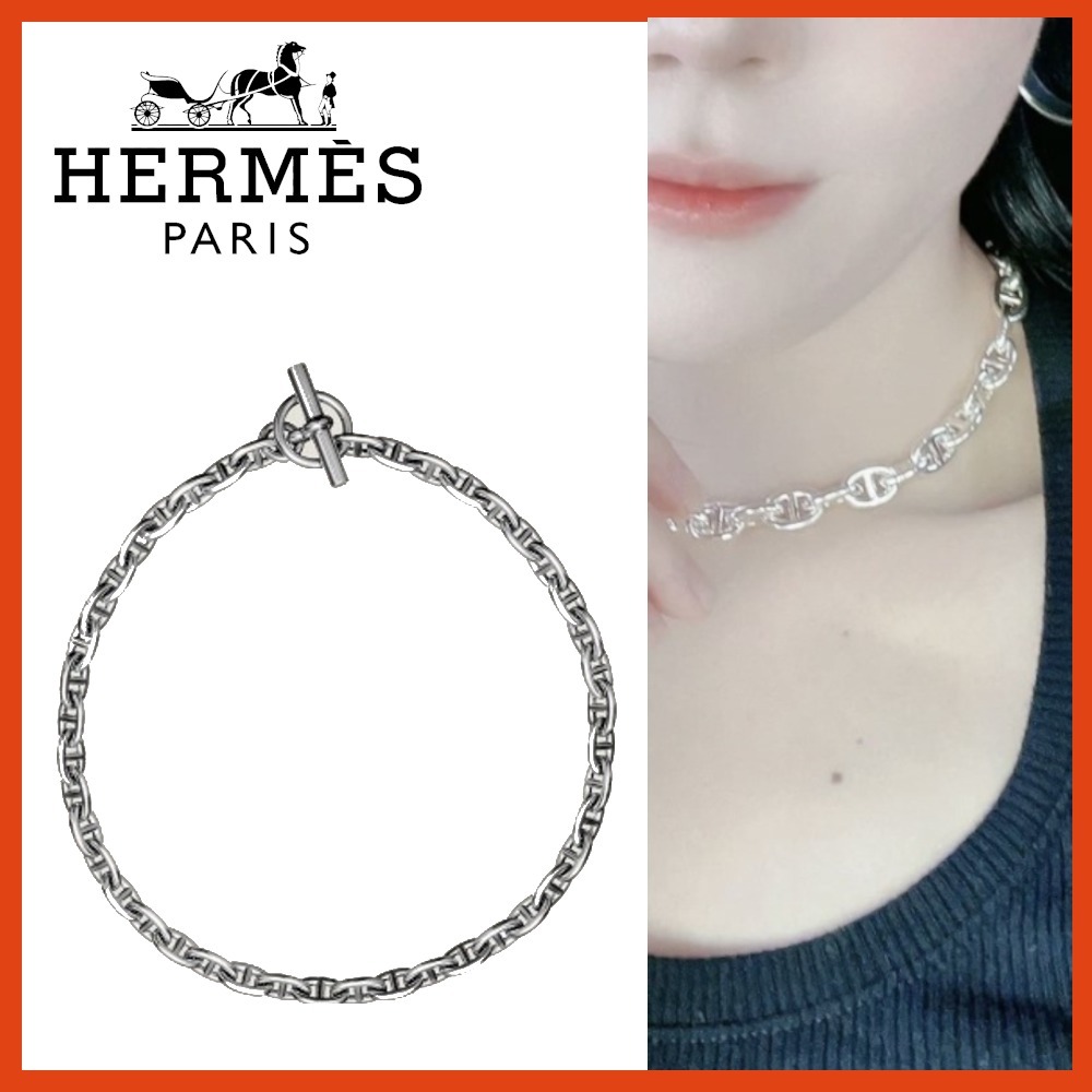 【魅力的な自分に♪】 HERMES  シェーヌダンクル PM ネックレス