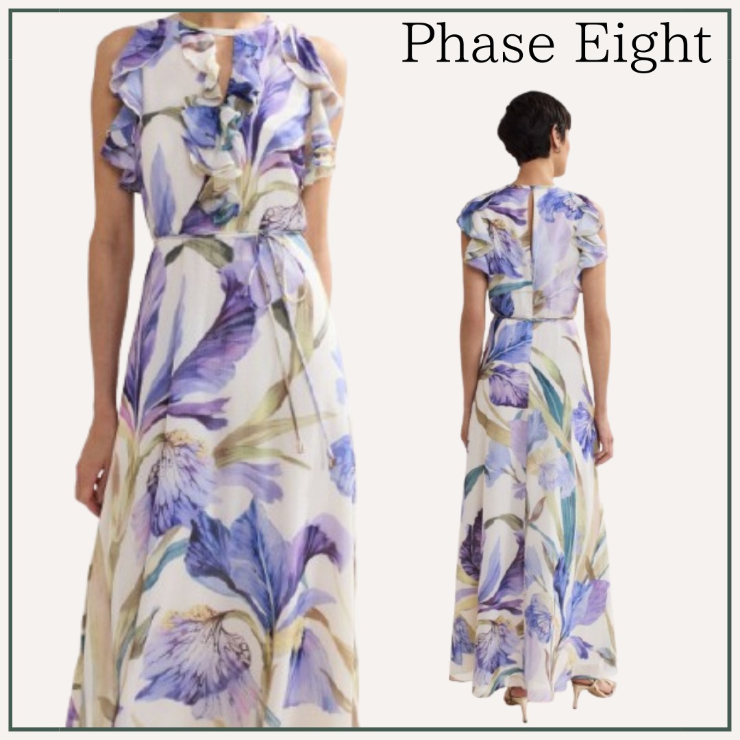 【フローラル】Phase Eight / rachelノースリーブ マキシドレス