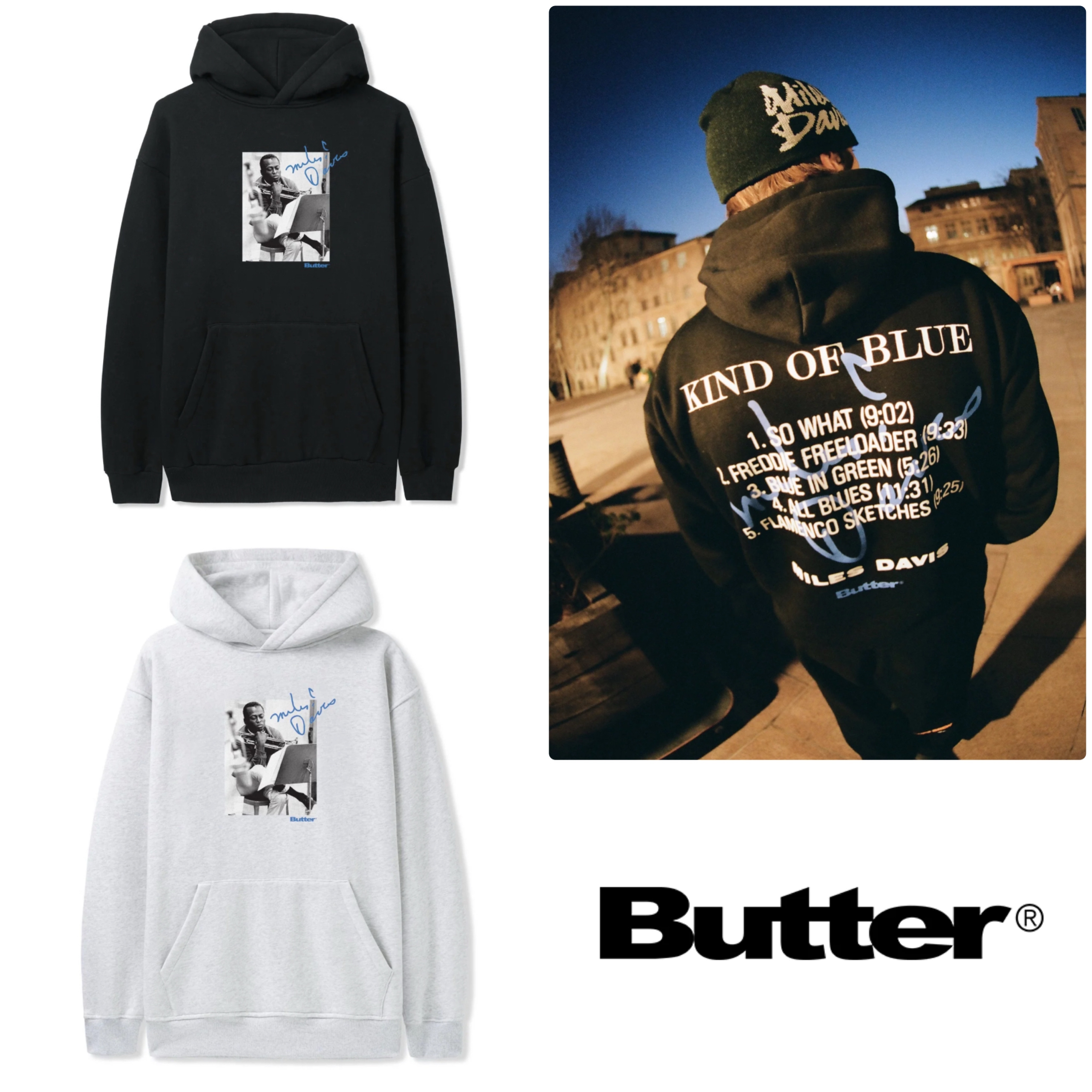 【Butter Goods】Kind Of Blue Pullover Hood フーディ