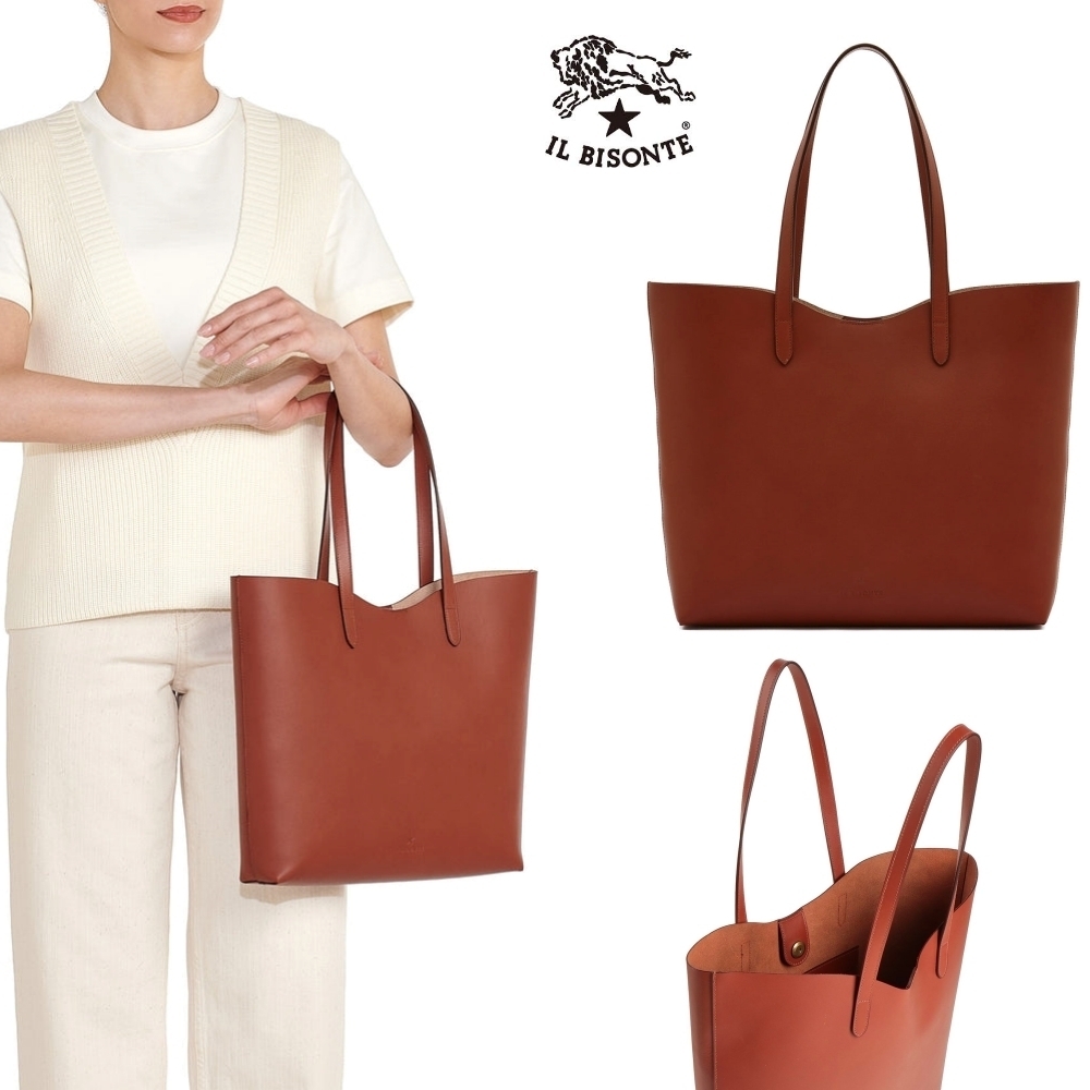 【Il Bisonte】 Roseto トート レッドラスティック 限定入荷