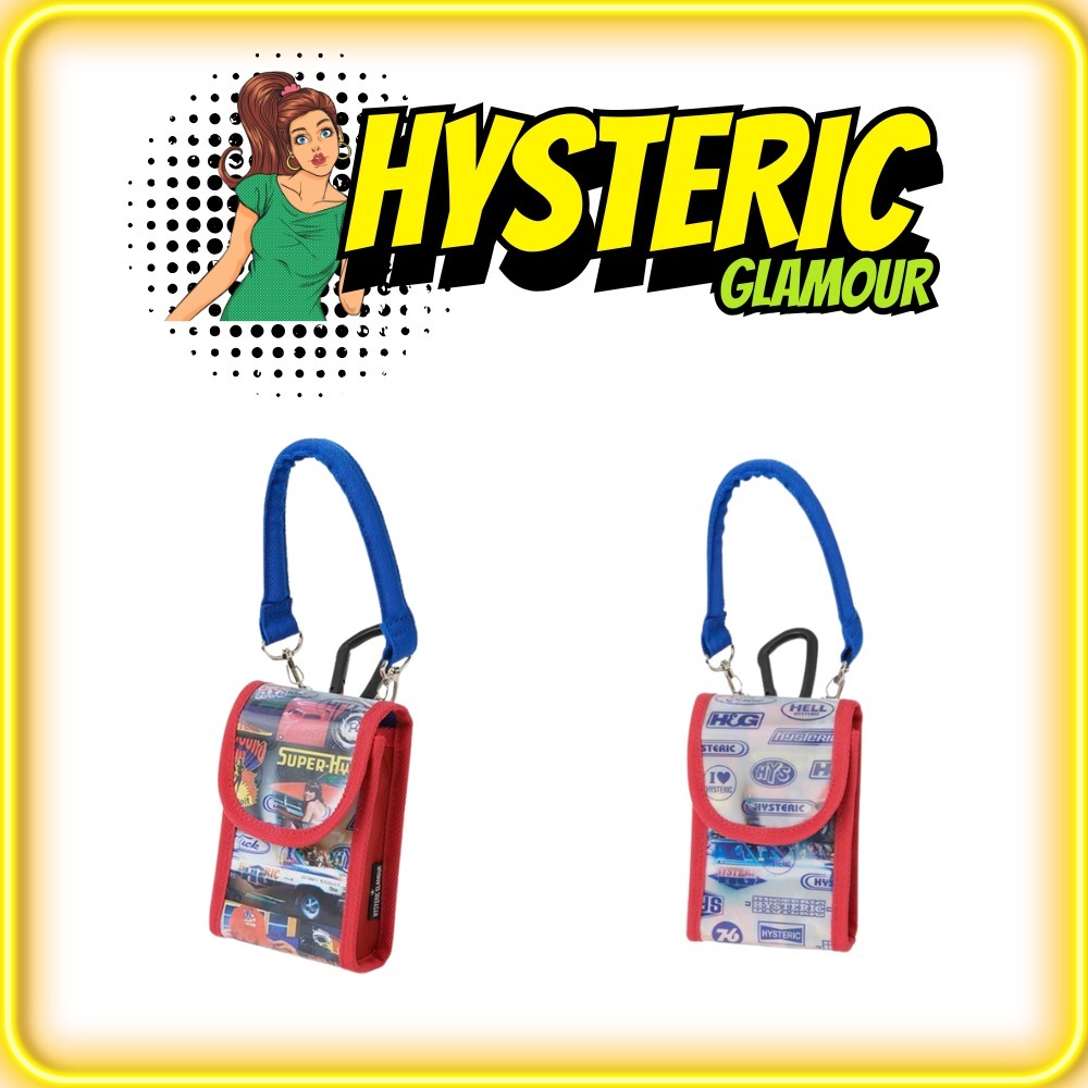 HYSTERIC GLAMOUR SUPER-HYS柄 モバイルポーチ (HYSTERIC