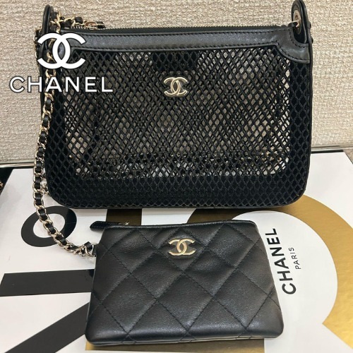 《この夏使いたい★》CHANEL チェーン クラッチ バッグ ブラック