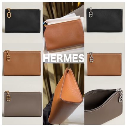 [宅送] O 海外 - クラッチバッグ(メンズ) HERMES(エルメス) ベージュ系 バッグ