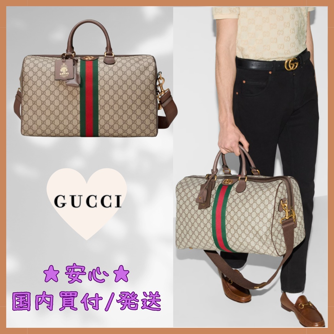 【国内買付/発送】〔Gucci Savoy〕GG ミディアム ダッフルバッグ