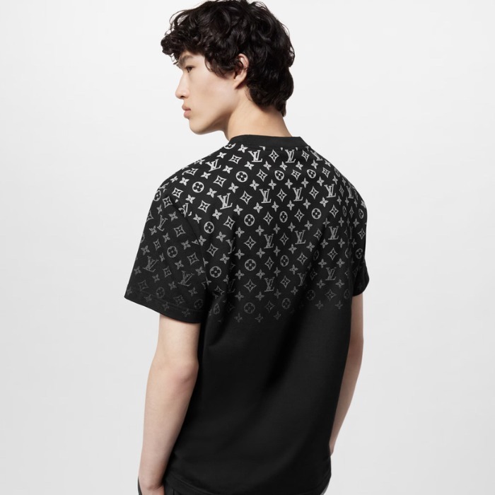Louis Vuitton 3Dグラデーション プリント コットンTシャツ ☆3色展開☆】LV コットンTシャツ グラデーションモノグラム