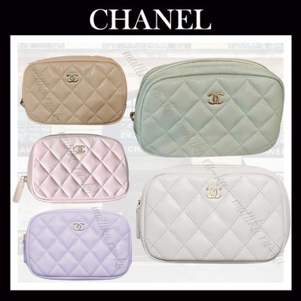 パステルカラー♪CHANEL マトラッセ ポーチ パステルカラー CHANEL(シャネル) ポーチ(レディース) - 海外