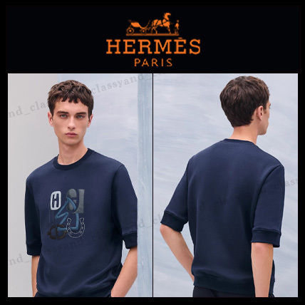 【シンプルオシャレ♡】HERMES メタリー・オ・カレ Tシャツ オシャレの上級者】エルメス 「メタレリー オ カレ」Tシャツ