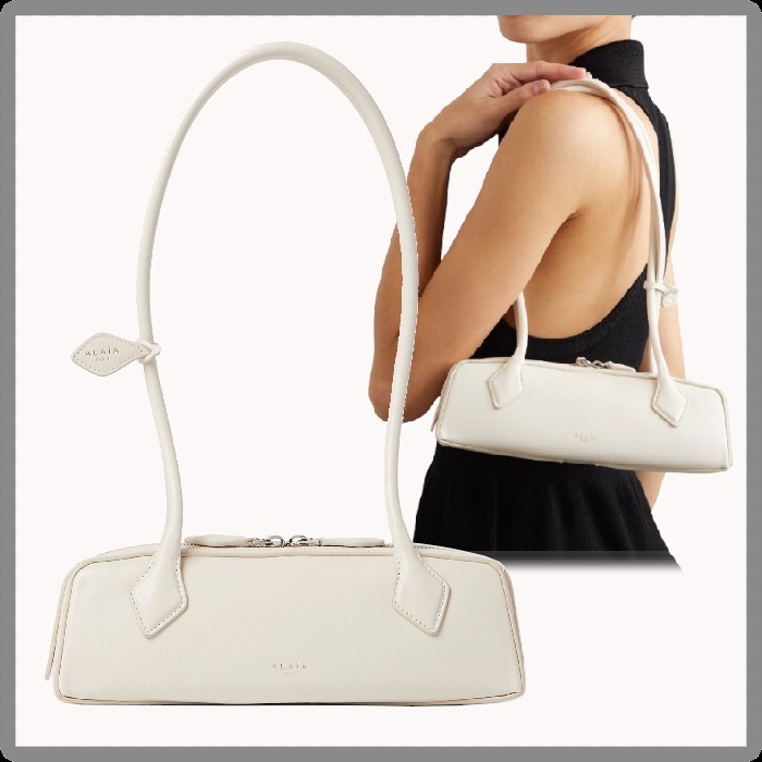 アライア◆ALAIA◆LE TECKEL SMALL ショルダーバッグ アイボリー