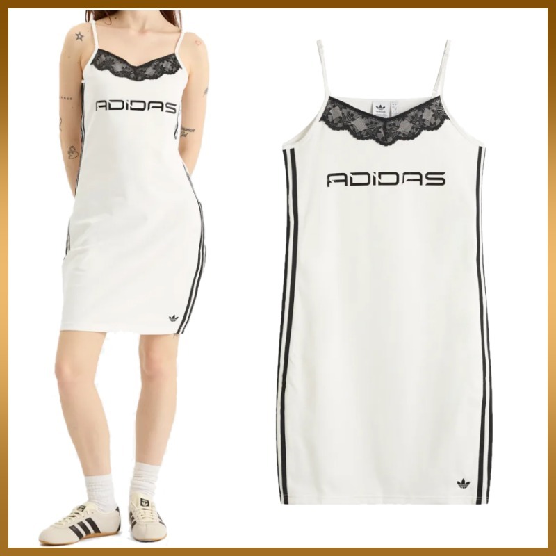 【adidas Originals】R3CD ドレス ワンピース ロゴ レース