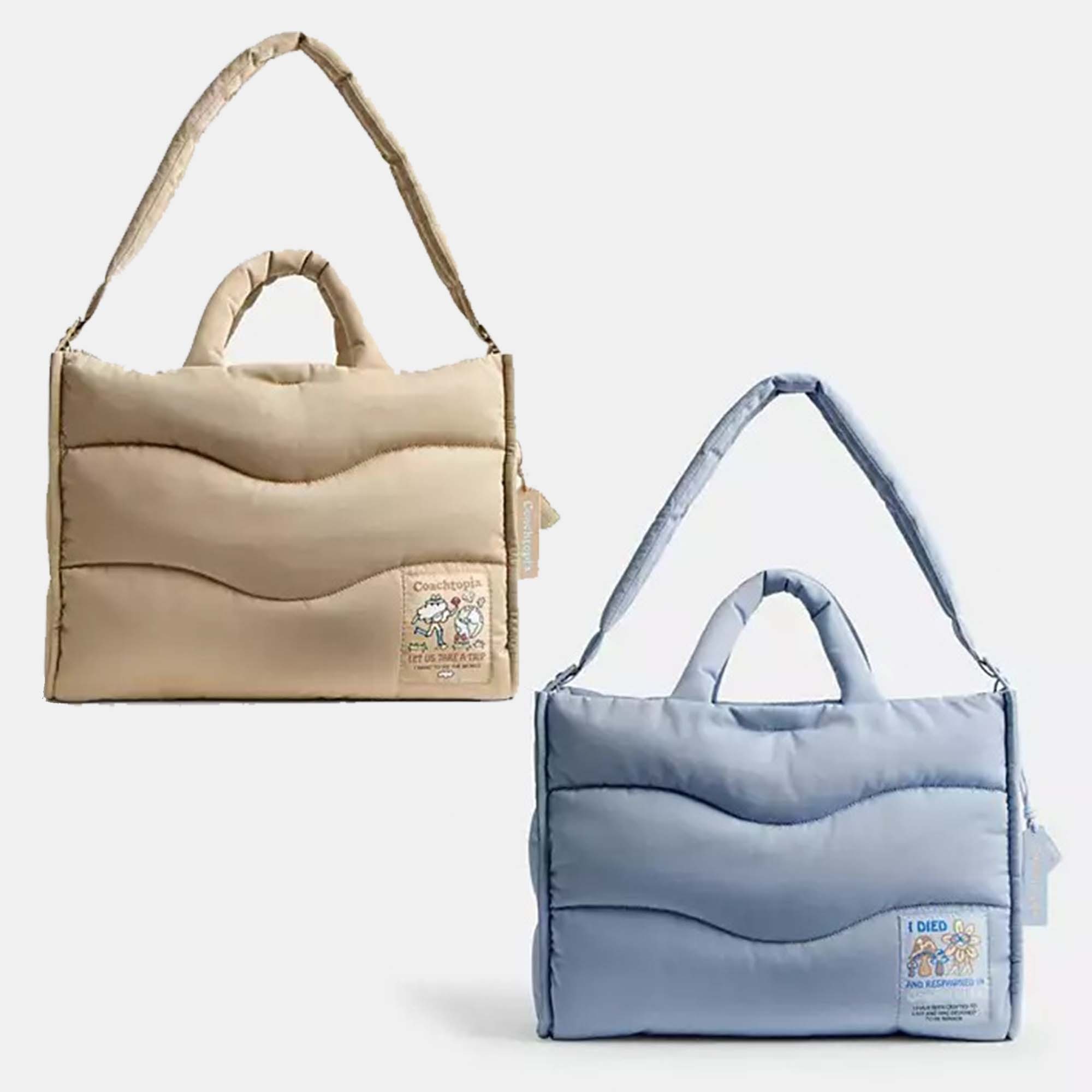 COACH コーチ★Coachtopiaループ トート波状キルティング★